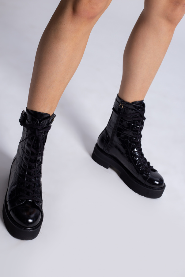 Stuart weitzman ryder store leather boots